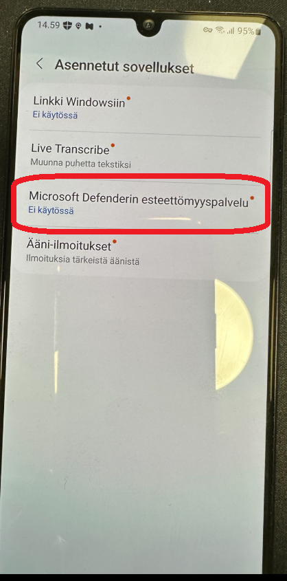 Jatka valikossa