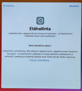 iPad määritys