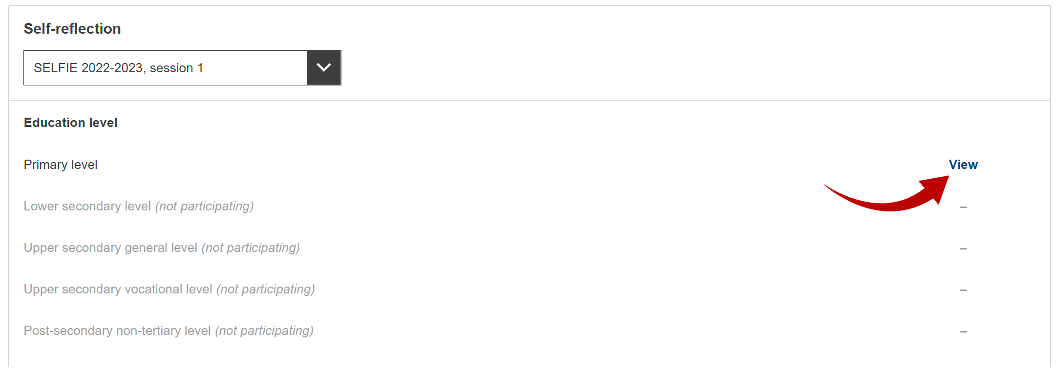 Valintaikkuna ja "View"