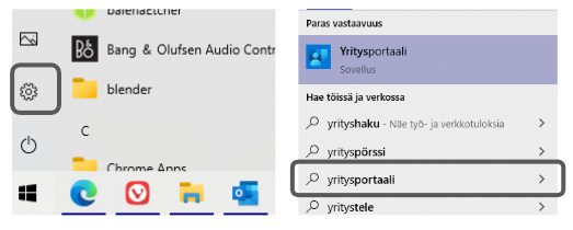 Yritysportaalin avaamiskuvake